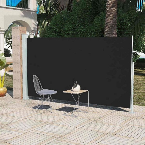 vidaXL Seitenmarkise 160x300 cm Abmessung Schwarz, 40809