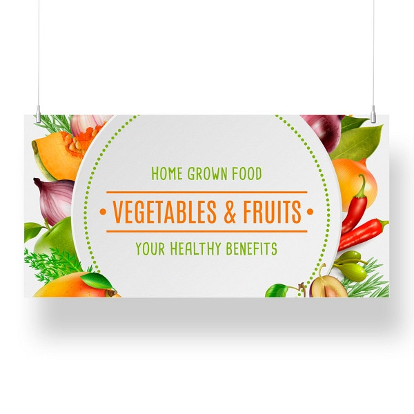 Showdown Displays Overhead Banner 60 x 120 cm KAPA® 5 mm Doppelseitig, FBH600x1200D-KP5