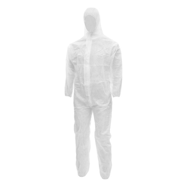 NITRAS POLYSAFE BASIC II, Schutzoverall, weiß, Größe: 4XL, VE: 50 Stück, 1020609-4XL