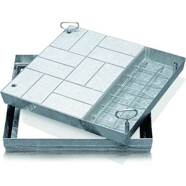 ZARGES Schachtabdeckung V2A 450 x 450 mm, 47061, 4003866470617