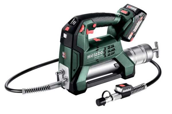 metabo Akku-Fettpresse FP 18 LTX metaBOX 165 L, inkl. 2 Akkus und Ladegerät, 600789500