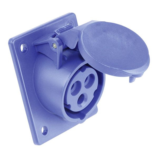 ELSPRO CEE-Einbausteckdose 4polig/16A/400V/6h/schräg, AD3814S