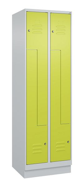 C+P Z-Spind Classic PLUS, C Z-Spind, Classic PLUS, Sockel, 4 Abteile, 1950x600x500mm, 7035/0024, Zylinderschlösser, 080023-204 S10025