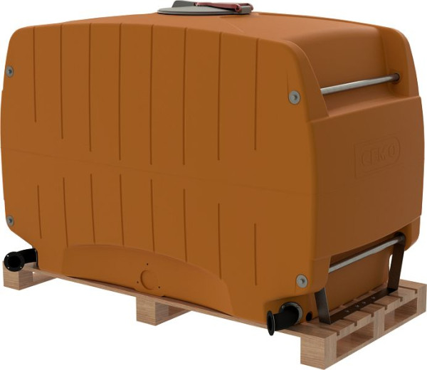 Cemo Erweiterung 2000l für Modulfass, orange nur mit Grundmodul verwendbar, 12142