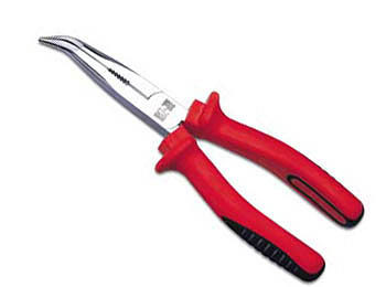 Lemp Telefonzange abgewinkelt mit Schneide 200mm, 22532101