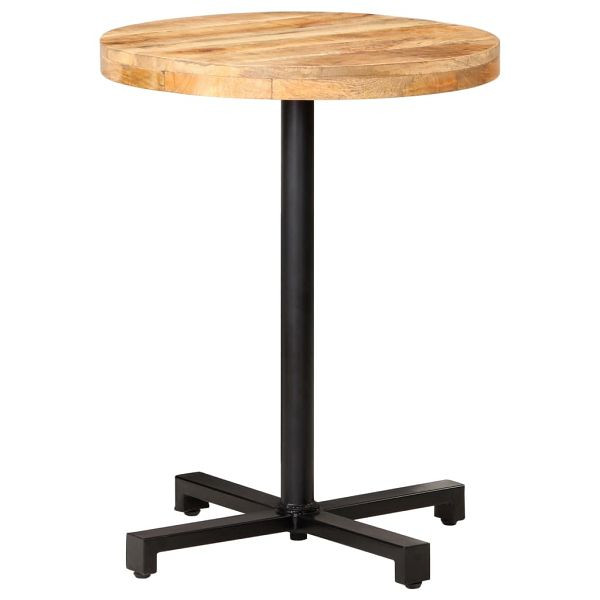 vidaXL Bistrotisch Rund Ø60x75 cm Raues Mangoholz, 320265