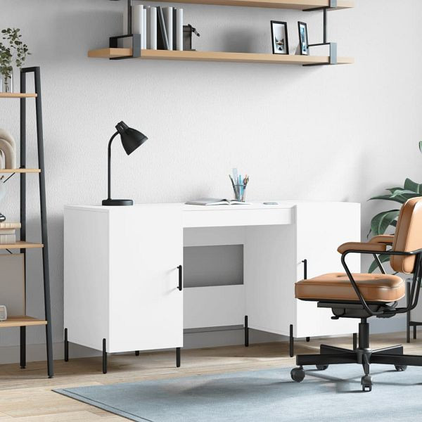 vidaXL Schreibtisch Weiß 140x50x75 cm Holzwerkstoff, 829556