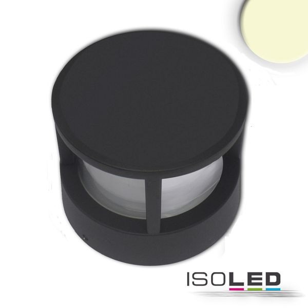 ISOLED LED Leuchte Poller-5, 6W, sandschwarz, warmweiß, 114272