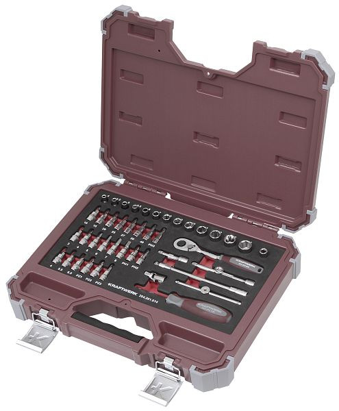 Kraftwerk PRO LINE Steckschlüssel-Satz, 1/4", 44-teilig, 204.201.014
