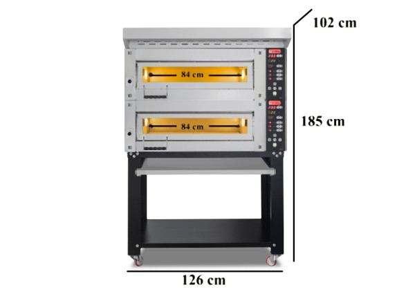 SGS Gastro Multifunktionsofen Konditorei und Bäckerei Haube und Untergestell, 15 kW, MD 800-1