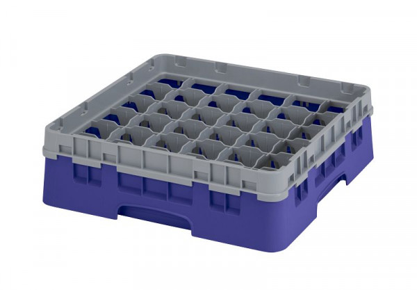 Cambro Spülkorb mit 36 Fächer Camrack® 9,2 cm Marineblau, 36S318186