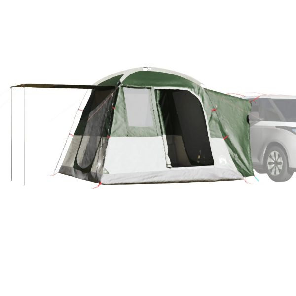 vidaXL Autozelt 4 Personen Grün Wasserfest, für Camping, 4009488