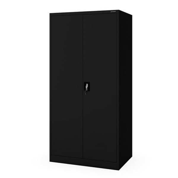 Jan Nowak Putzschrank abschließbar DAWID D600 900 x 1850 x 600 mm, Schwarz, 1995