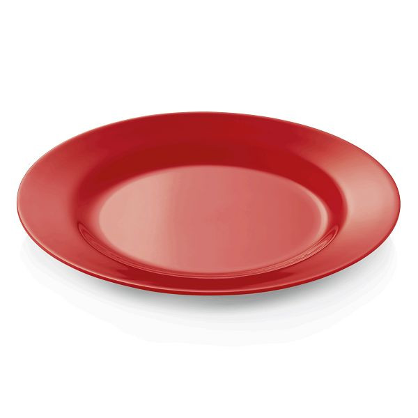 WAS Melamine Teller, flach, Durchmesser 23 cm, rot, Melamin, VE: 12 Stück, 9360231