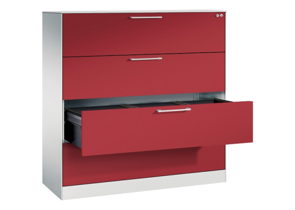 C+P Hängeregistraturschrank Asisto, H1310xB1200xT435mm, 7035/3003, 146021-413 S10177
