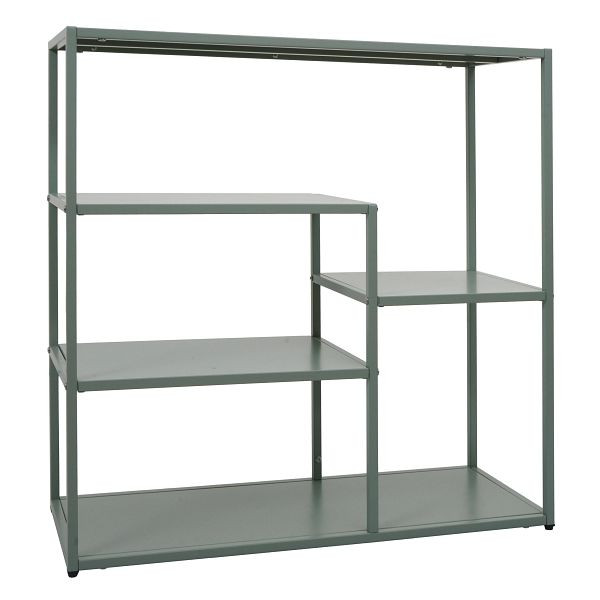 Mendler Regal HWC-P98, Wohnregal Standregal Ablageregal, Industrial Metall 80x80x30cm, mintgrün, 120601