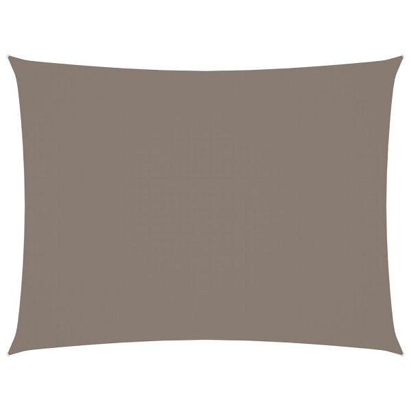 vidaXL Sonnensegel Oxford-Gewebe Rechteckig 5x7 m Taupe, 135440