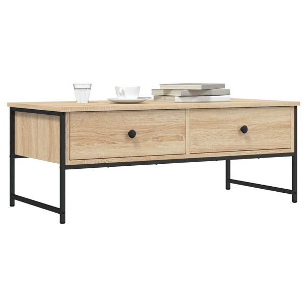 vidaXL Couchtisch Sonoma-Eiche 101x49x39,5 cm Holzwerkstoff, 837738