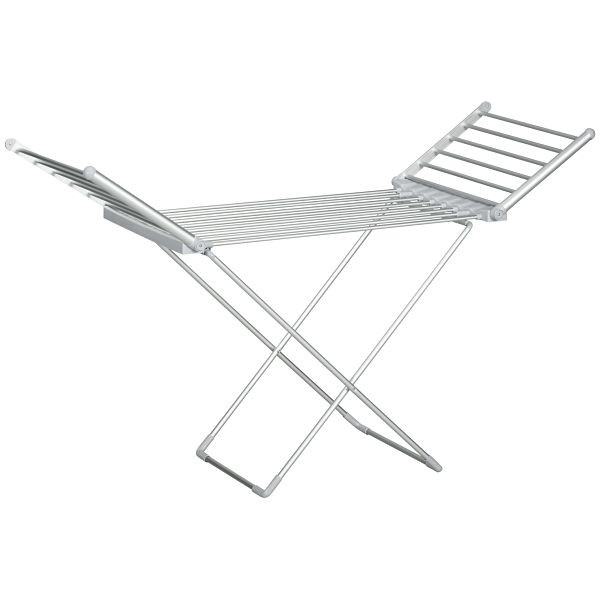 HOMCOM Wäscheständer mit Heizfunktion, 45-55 ℃, zusammenklappbar, 144L x 53B x 96H cm, 850-198V90