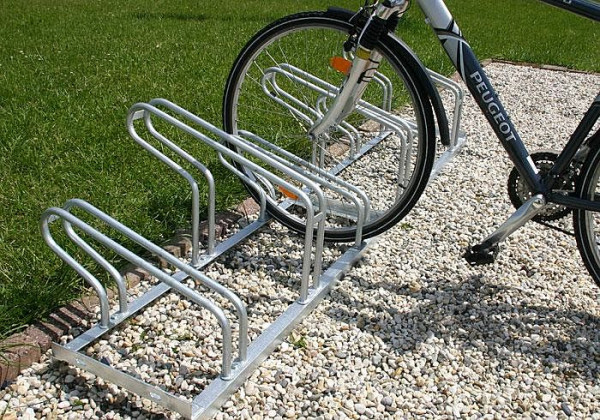 Rasti NIL-Classic Fahrradständer mit 4 Stellplätzen, Einstellwinkel 90°, einseitige Nutzung, F24007