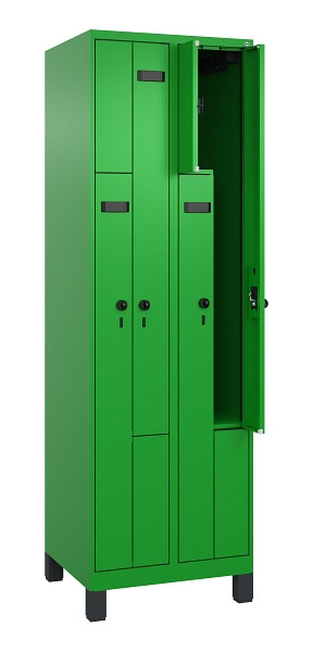 C+P Z-Spind Evolo PLUS, Füße, 4 Fächer, 1950x600x500mm, 6037/6037, Drehriegel, 049013-204 S10024