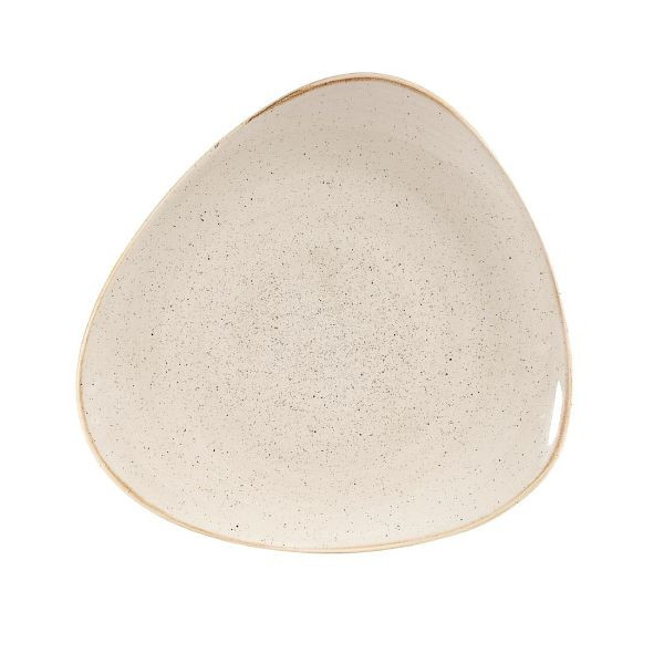 Churchill Stonecast Dreieckige Teller, Muskatcreme, 265 mm (12 Stück), DW372