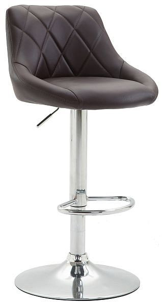 CLP Barhocker Lazio Kunstleder chrom, braun, 102286903