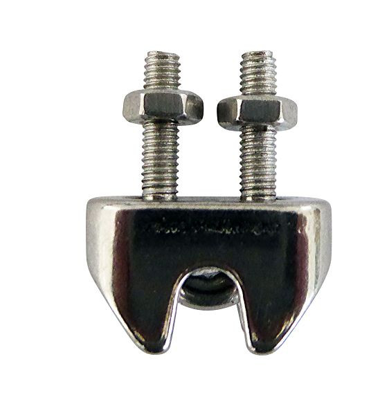 OKU Edelstahldrahtseilklemmen Ø 3 mm, für Dachmontage, 32193