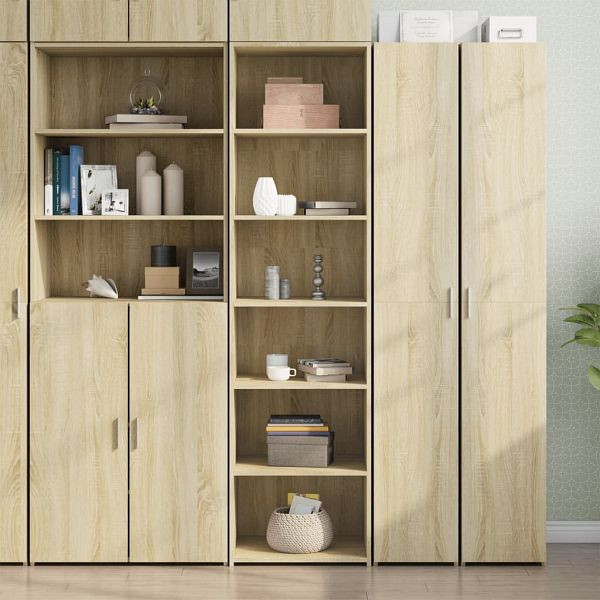 vidaXL Highboard Sonoma-Eiche 50x41x185 cm Holzwerkstoff, 3281682