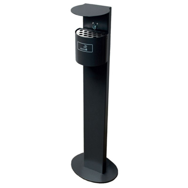 Stein HGS Standascher -State Lansing-, eckig/185 mm, ohne Dach, RAL 6005 moosgrün, 33707-13