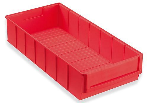 DENIOS Regalkasten classic-line A2-B, PP, 185 x 400 x 81 mm, rot, VE: 8 Stück, 265158