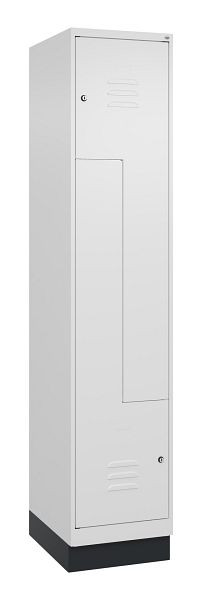 C+P Z-Spind Classic PLUS, C Z-Spind, Classic PLUS, Sockel, 2 Abteile, 1950x400x500mm, 9016/9016, Zylinderschlösser, 080023-122 S10029