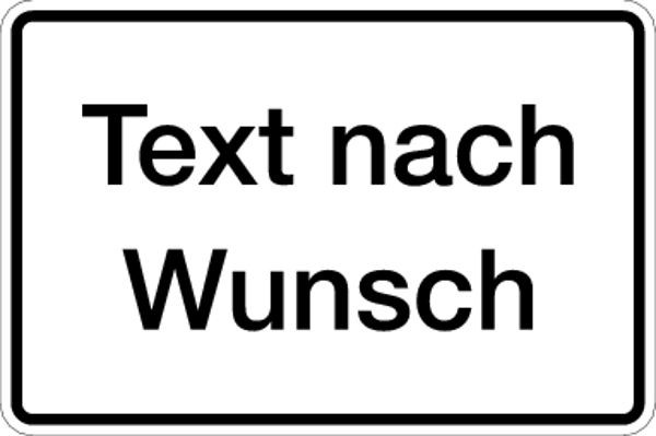 Schilder Klar Magnetfolienschild, Grund weiß, Schrift schwarz, Rand schwarz, 300x200x0.6 mm Magnetfolie, 931/86