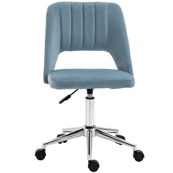 Vinsetto Bürostuhl Drehstuhl Schreibtischstuhl Blau 49 x 60 x 79-91 cm, 921-481