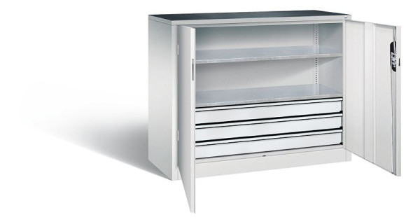 C+P Werkzeugschrank Acurado, H1000xB1200xT500mm, Farbe: Lichtgrau, Muldengriff, 8831-5035 S10144