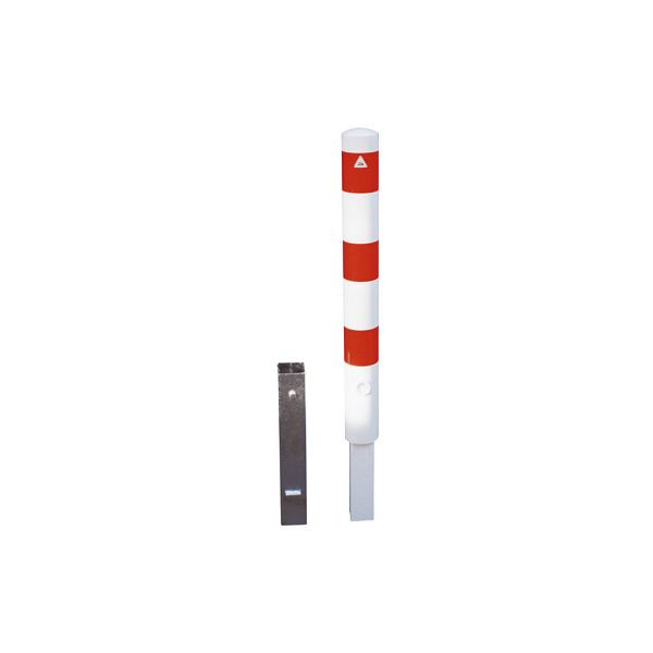 Schake Absperrpfosten Typ 40151Z -herausnehmbar-Ø 152mm, mit Profilzylinder, feuerverzinkt mit Bodenhülse, 40151Z