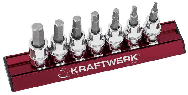 Kraftwerk Sechskant-Bit-Steckschlüssel-Satz MAGALU 3/8", 7-tlg, 206099