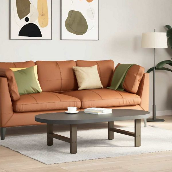 vidaXL Couchtischbeine Naturstahl 2 Stück 70x(30-31) cm Stahl, 4013271