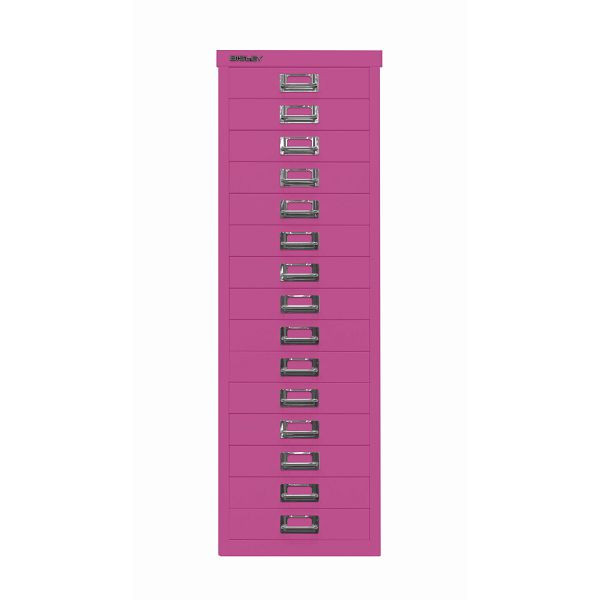 Bisley MultiDrawer™ DIN A4, 15 Schubladen, 681 fuchsia, L3915681
