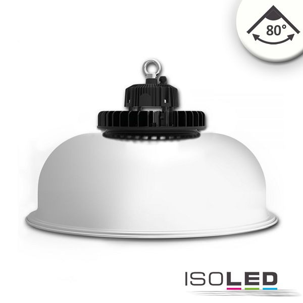 ISOLED LED Hallenleuchte FL 120W, Alu-Reflektor, 80°, IP65, 1-10V dimmbar, neutralweiß, 113734