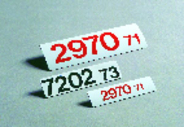 Schilder Klar Magnetfolie beschriftet, 100x25 mm Magnetfolie, 3239/62