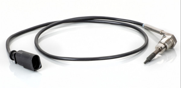 HELLA Sensor, Abgastemperatur, 2-polig, geschraubt, Kabel: 730mm, 6PT 014 494-871