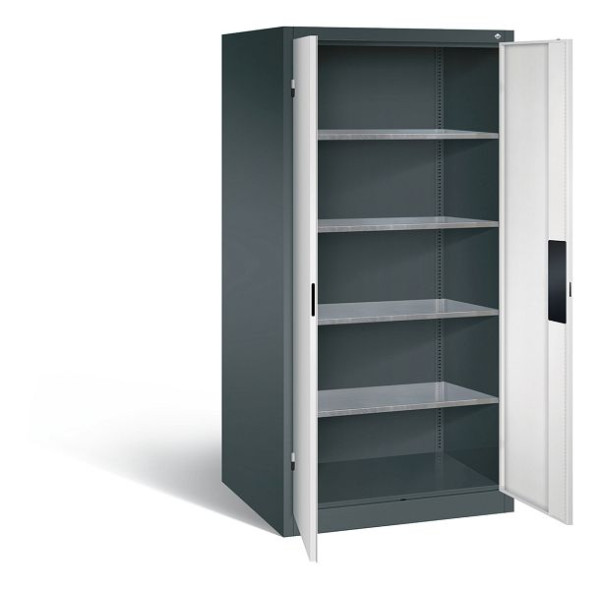 C+P Werkzeugschrank Acurado, H1950xB930xT800mm, Farbe: Anthrazitgrau / Lichtgrau, Muldengriff, 8924-052 S10125