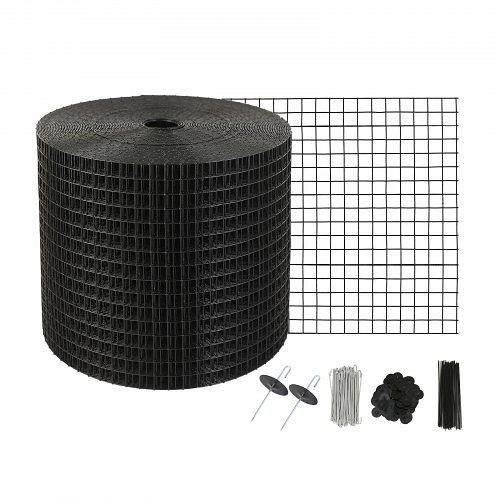 VEVOR Vogelschutz für Solarmodule, 15,2 cm x 30,4 m, Taubenabwehr mit 100 Edelstahl-Verschlüssen, mit rostfreier PVC-Beschichtung, TYNDCBBHWTZ60HIVUV0