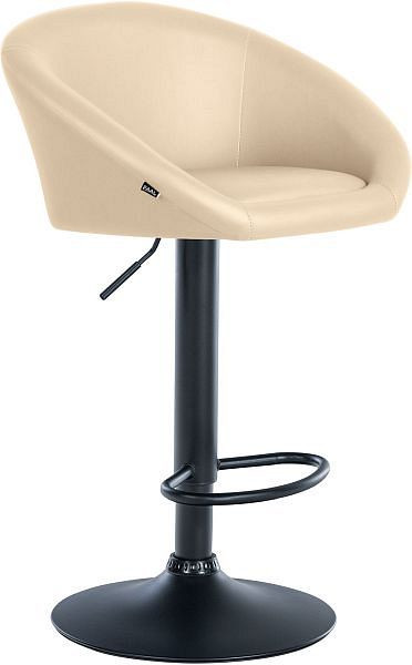 CLP Barhocker Davie Kunstleder schwarz, creme, 324035