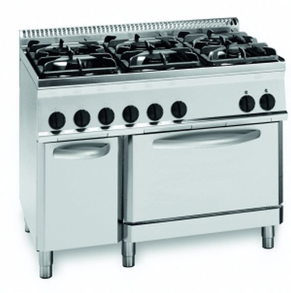 KBS Gas-Herd 30 kW 6 Brenner mit Elektro-Backofen, 10331008