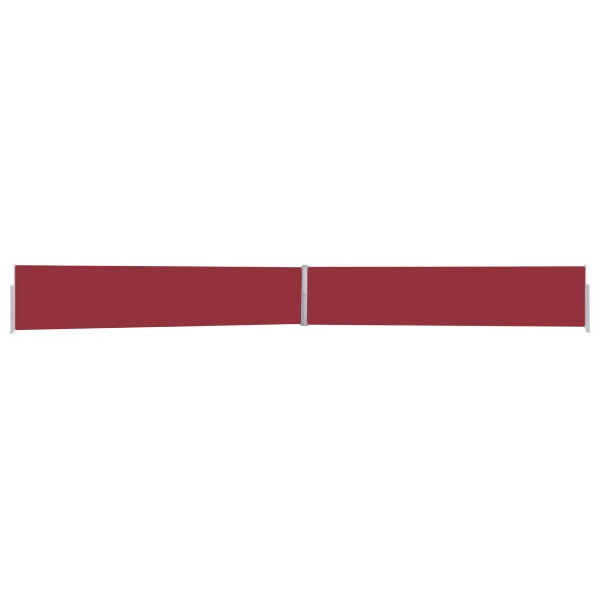 vidaXL Ausziehbare Seitenmarkise 170x1200 cm Rot, 313398