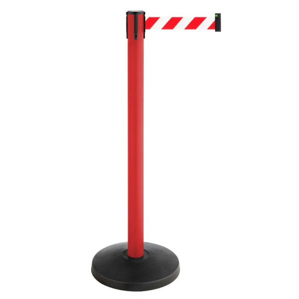 Stein HGS Personenleitsystem Komplett-Set 'P-Line Allround', rot/weiß diag., ca. 4 m, VE: 8 Stück, 71436.0006