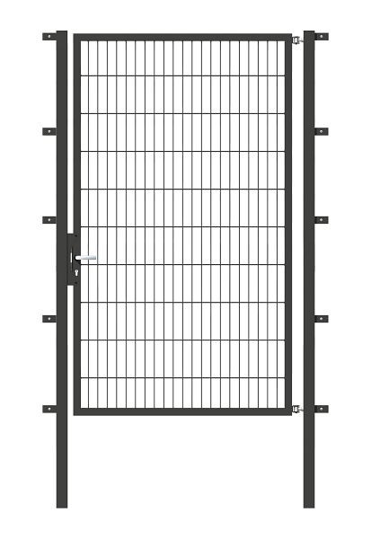 Alberts Einzeltor Flexo Typ 6/5/6, Stahl, feuerverzinkt anthrazit kunststoffbeschichtet RAL 7016, 1250 x 2000 mm, 647339