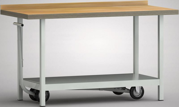 KLW Fahrbare Standard-Werkbank 1500 x 700 x 840 mm L x T x H, WS705N-1500M40-X7000